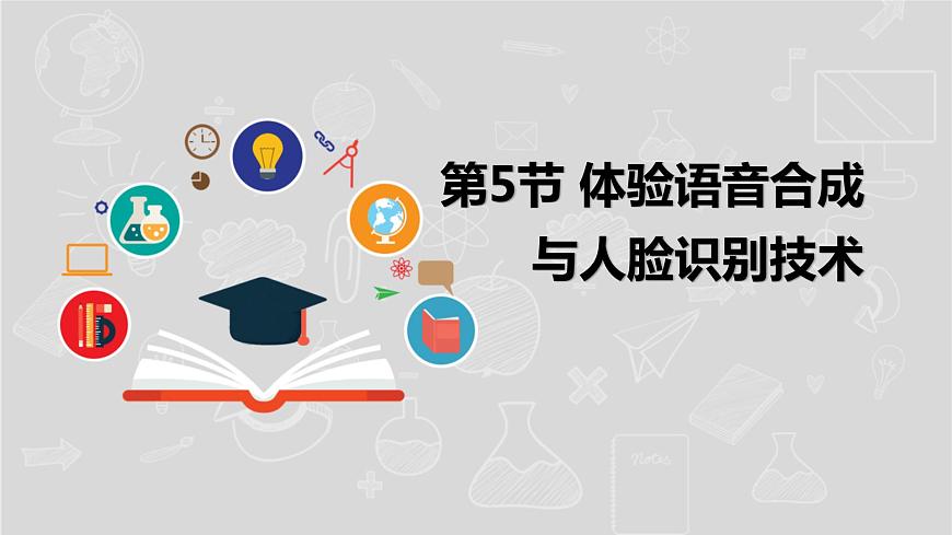 湘電子版信息技術(shù)八下 第5節(jié)《體驗語音合成與人臉識別技術(shù)》課件PPT第1頁