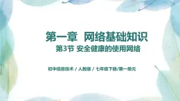 人教2021版（内蒙）1.3 《安全健康的使用网络》课件+教案