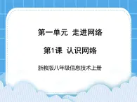 浙教版八年级信息技术上册第一单元走进网络第1课认识网络课件