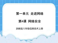 浙教版八年级信息技术上册第一单元走进网络第4课网络安全课件