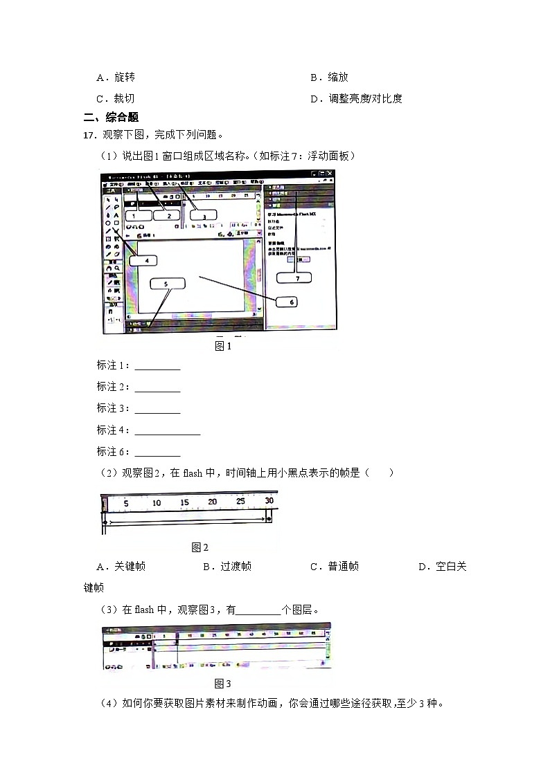 2023年信息技术中考综合复习与提升10:文本与图片(Word版,含答案解析)练习第3页