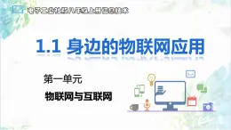 【电子工业社版】八上信息技术  1.1《身边的物联网应用》课件+教案+素材