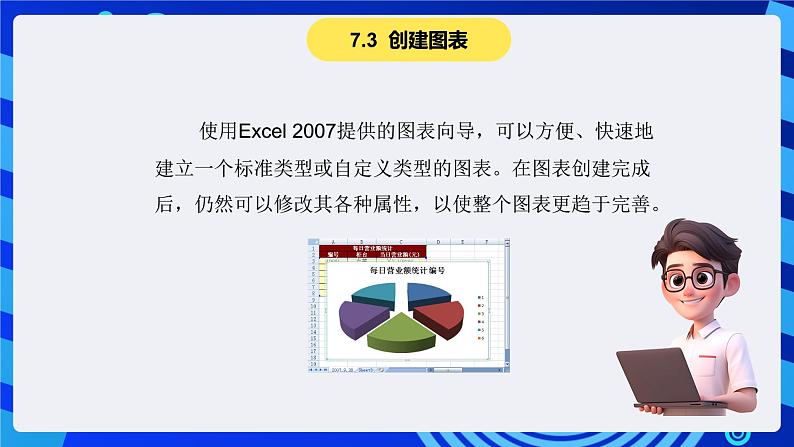 青岛版(2018)信息技术七下 专题一第九课《制作数据图表及打印》课件第6页