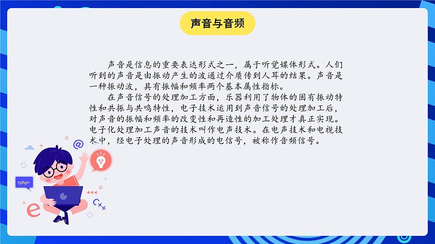 冀教版信息技術(shù)七年級全一冊 第8課《聲音》課件第3頁
