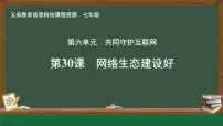 初中信息技术人教版（2024）七年级全一册第30课 网络生态建设好优质课件ppt