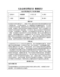 初中信息技术人教版（2024）七年级全一册第29课 企业责任勇担当精品教案