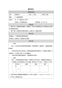 初中信息技术浙教版（2023）八年级下册人工智能的影响表格教案及反思