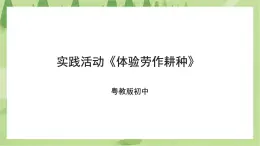 粤教版劳技初中第二单元第四课实践活动《体验劳作耕种》课件