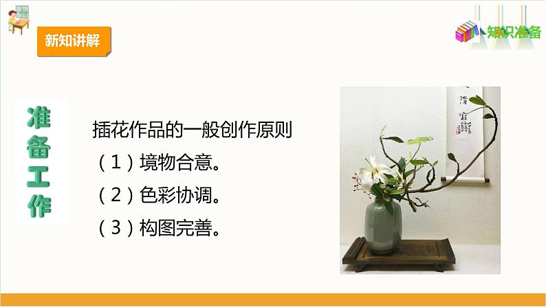 【核心素养目标】人教版七上劳技 项目二《插花》课件+教案+素材04