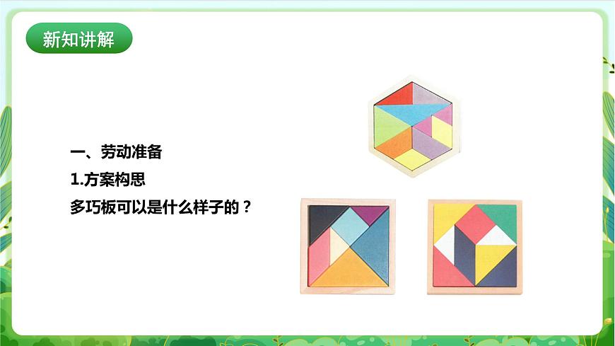【核心素養(yǎng)目標(biāo)】人教版勞動教育七下勞動項目七《制作多巧板》課件第8頁