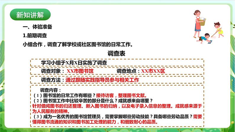 【核心素养目标】人教版劳动教育七下 劳动项目十《体验图书馆工作》课件第6页
