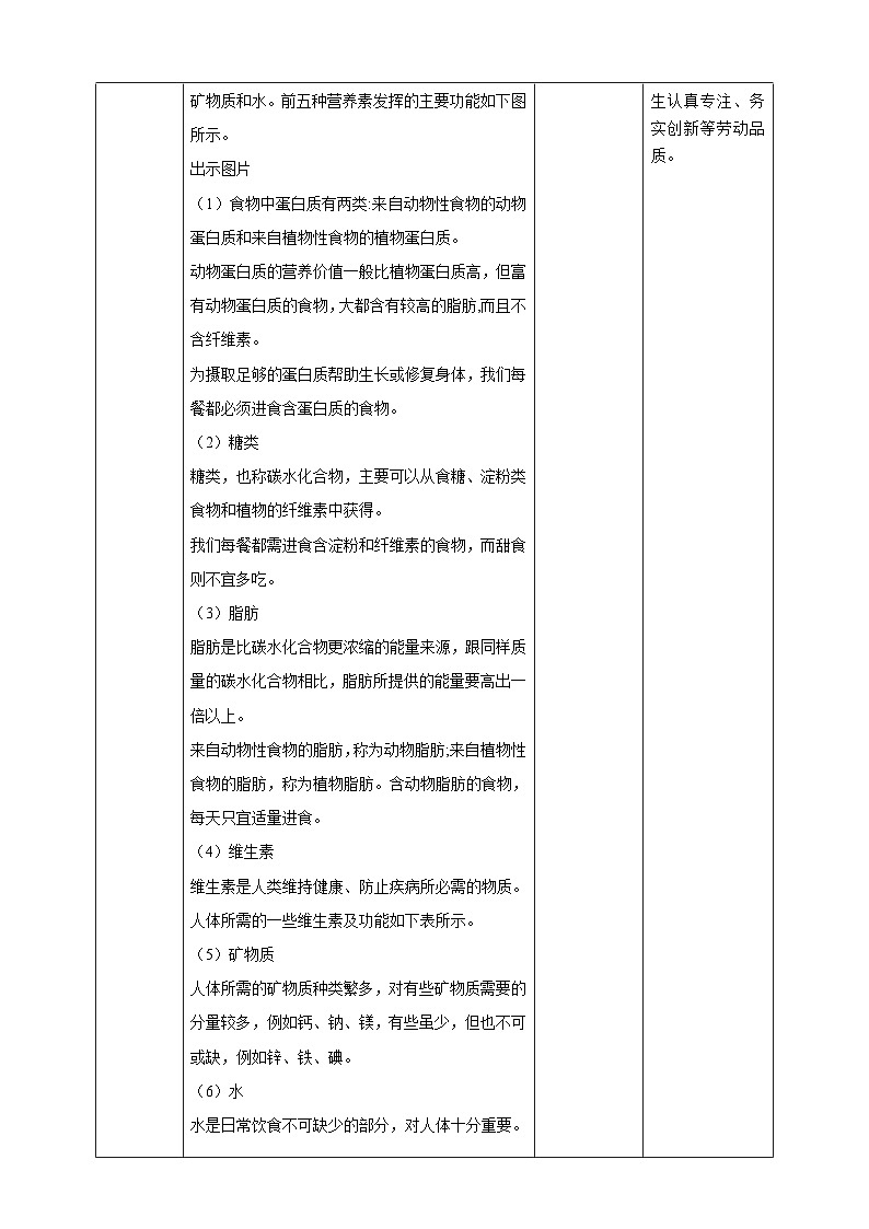 【核心素养目标】人教版劳动教育九年级全册 劳动项目二《三餐有营养》课件+教案+素材02