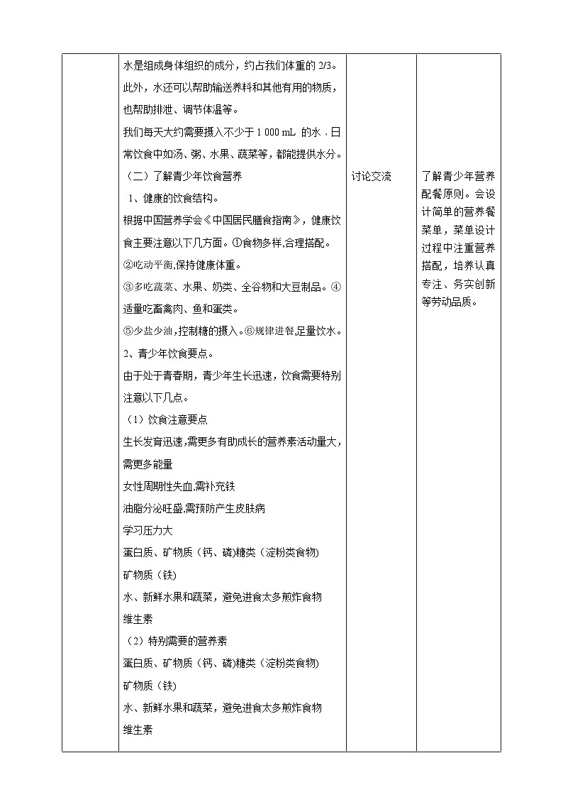 【核心素养目标】人教版劳动教育九年级全册 劳动项目二《三餐有营养》课件+教案+素材03