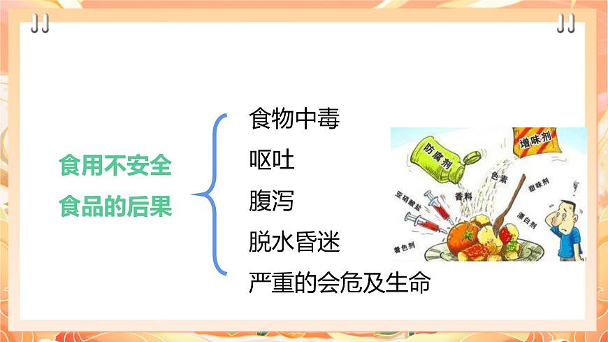 廣州版綜合實(shí)踐活動(dòng)八年級(jí)上冊(cè) 主題五 《食品安全我關(guān)注》（第一課時(shí)） 課件第6頁(yè)