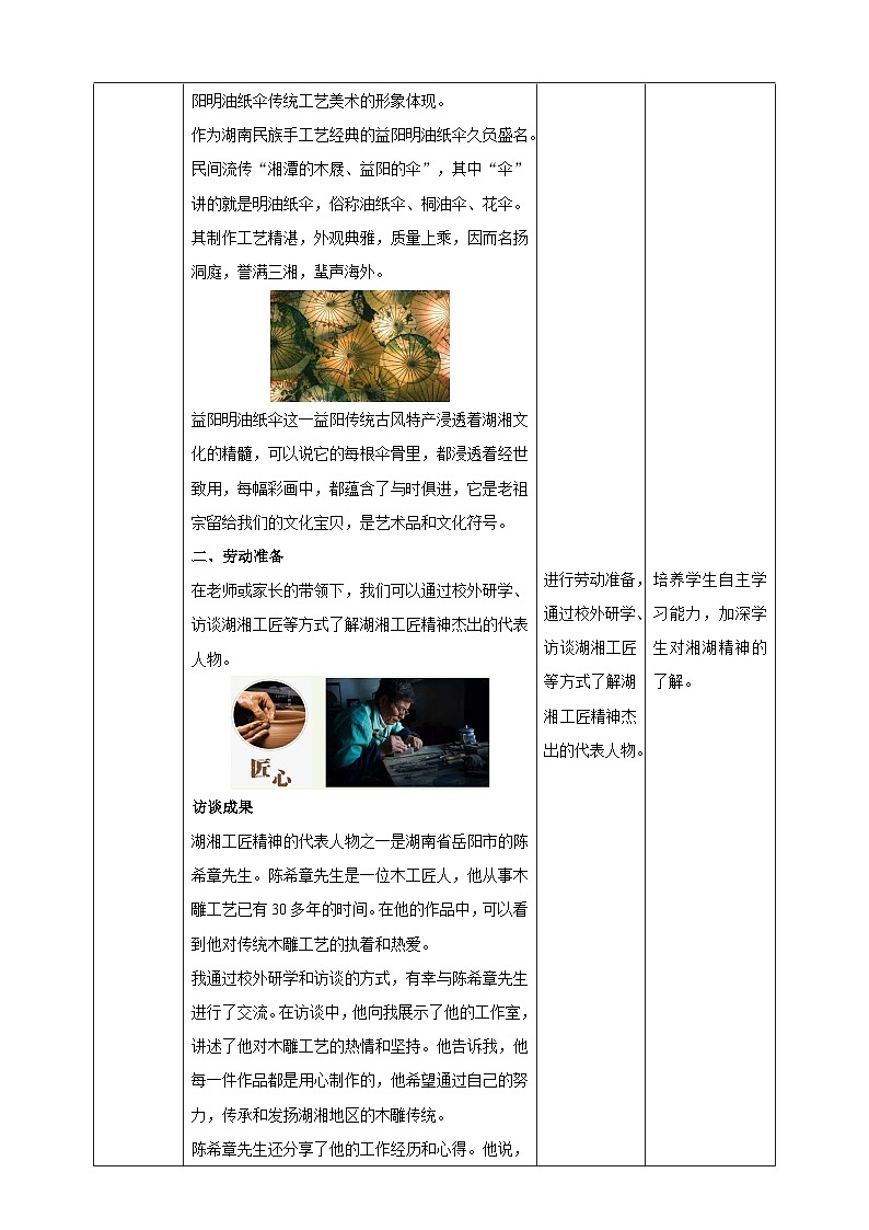 【湘人版劳动实践】八年级下册任务二项目2《传承湖湘精神》第2页