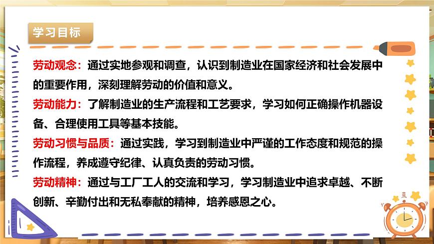 【湘人版勞動實(shí)踐】八年級下冊任務(wù)三項(xiàng)目1《走進(jìn)制造工廠》第3頁
