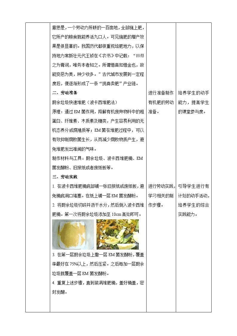 【湘人版劳动实践】九年级下册任务二项目2《制作有机肥》第2页