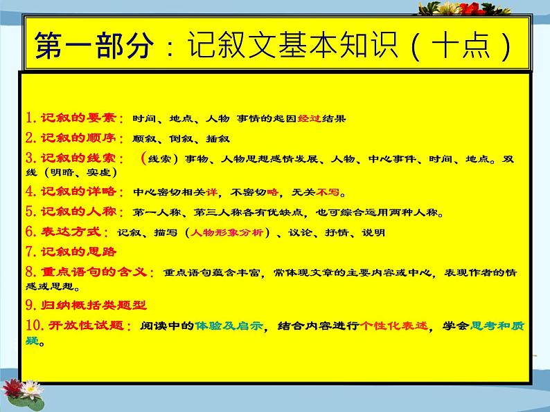中考语文专题复习之篇章(阅读)(136张)课件04