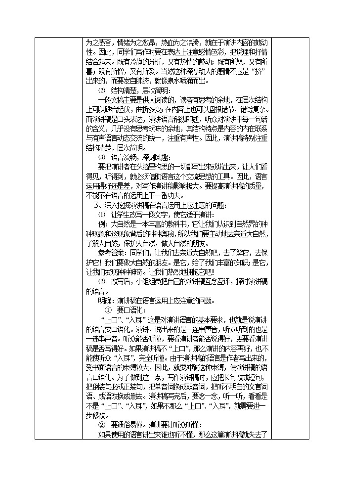 撰写演讲稿 教案1第2页