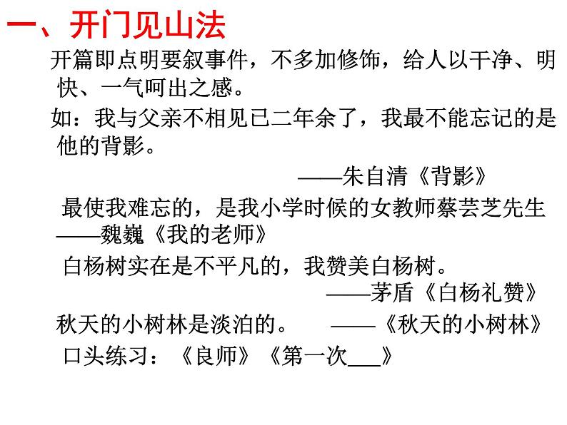 中考作文巧开头课件PPT02