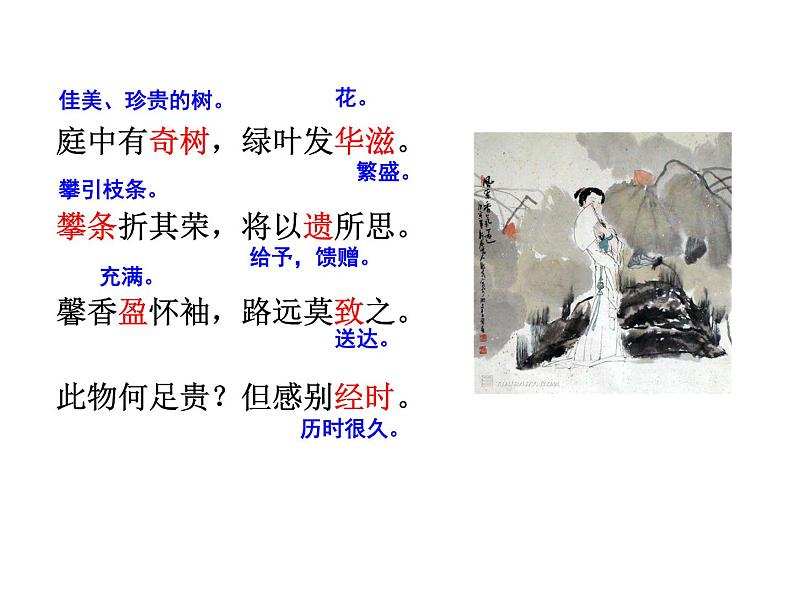 课外古诗词1·庭中有奇树课件PPT第4页