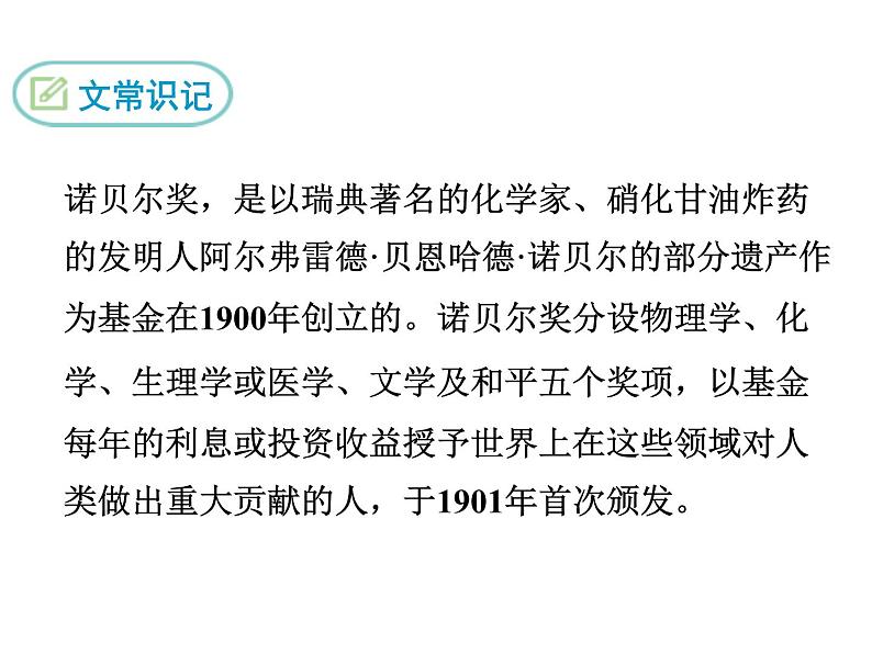 2 首届诺贝尔奖颁发课件PPT第4页