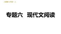 初中语文人教部编版七年级上册6 散步习题课件ppt