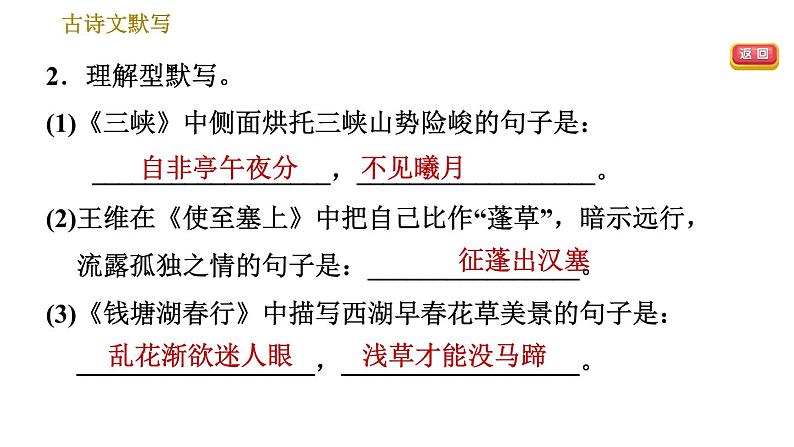 部编版八年级上册语文 期末专题训练 习题课件07