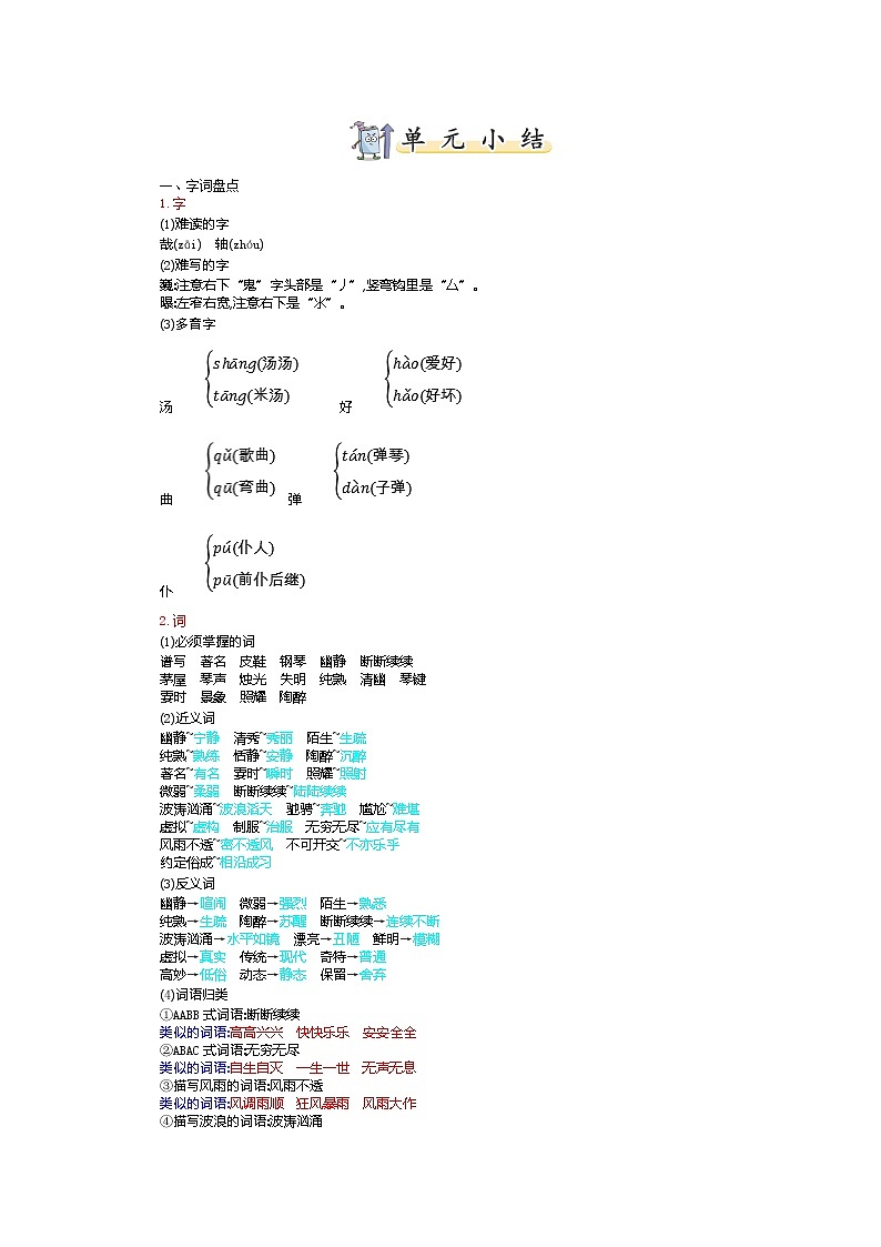 第七单元知识小结第1页