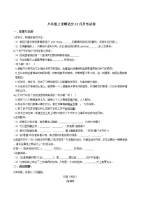 2020-2021年河北省衡水市八年级上学期语文12月月考试卷含答案