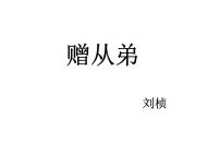 初中语文人教部编版八年级上册第三单元课外古诗词诵读赠从弟（其二）图片ppt课件