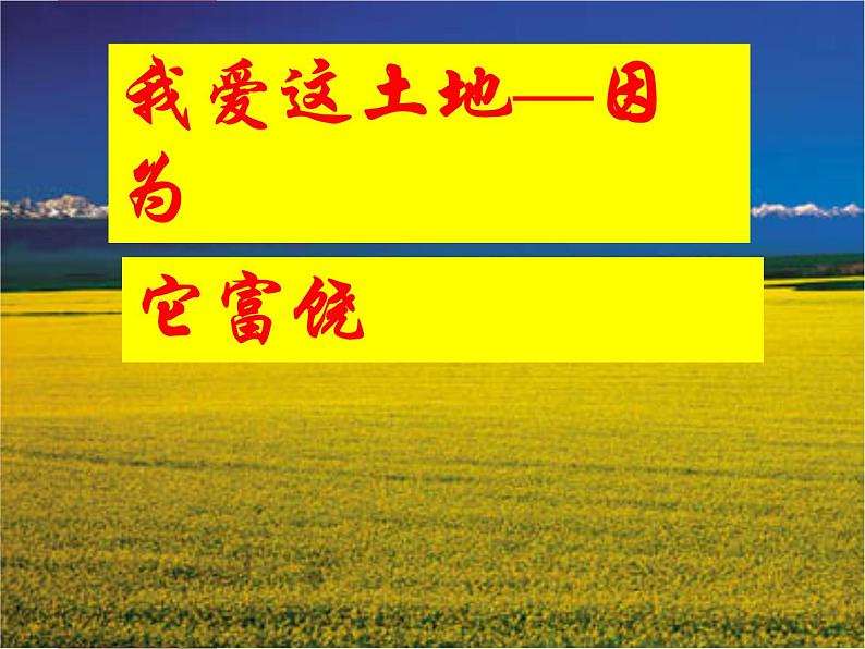 2我爱这土地课件PPT第2页