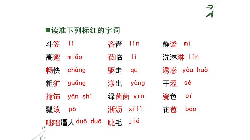 部编版七年级语文上册--3《雨的四季》课件06