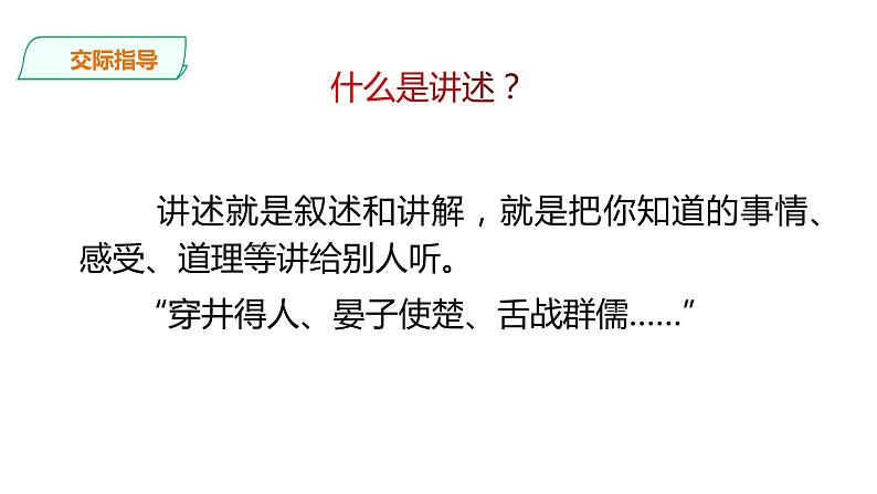 部编版八年级语文上册--第一单元:口语交际——讲述课件PPT第3页
