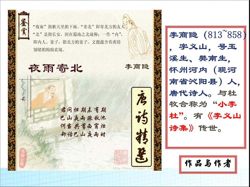 人教部编版七年级语文上册夜雨寄北(教学) (1)课件第2页