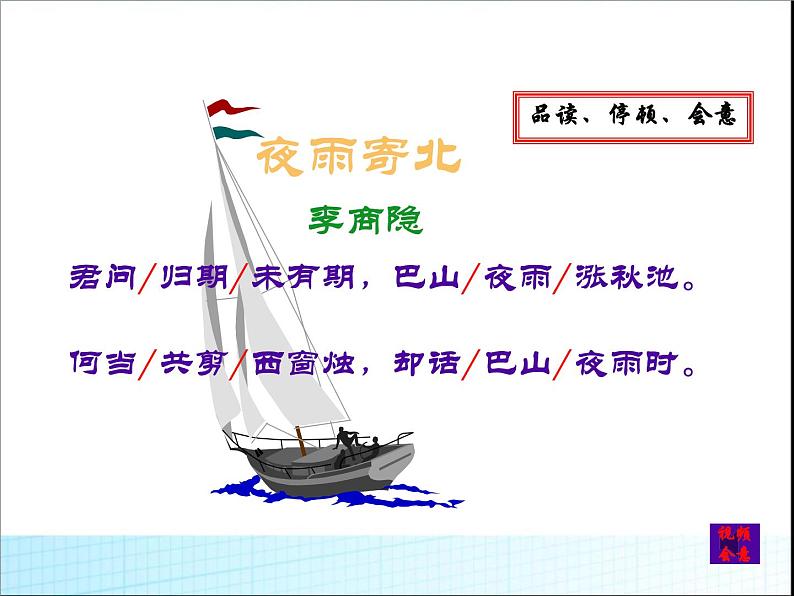 人教部编版七年级语文上册夜雨寄北(教学) (1)课件第7页