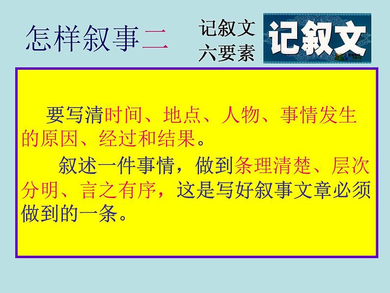 初中记叙文写作训练记事篇(6)(顺序安排)课件PPT第2页