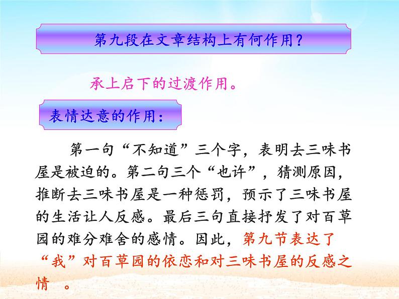 部编版(五四)语文七年级上 9 从百草园到三味书屋_(课件)04