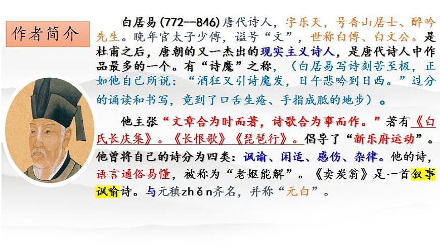 第24課《唐詩三首——賣炭翁》課件(共33張PPT)2020—2021學年部編版語文八年級下冊第4頁