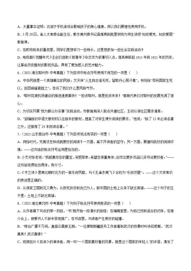 专题09 标点符号(原卷版)第2页