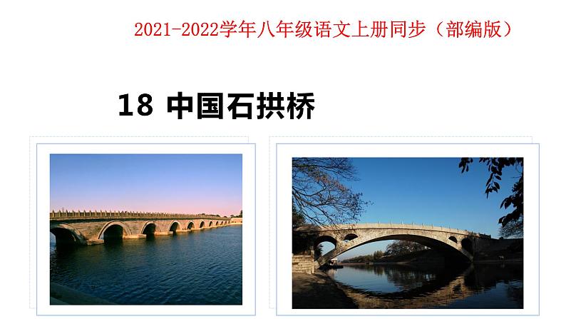 部编版八上语文--18 中国石拱桥 课件第1页