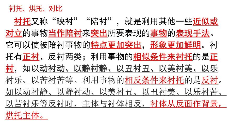 中考語文復習《古代詩歌鑒賞之表達技巧》課件第三課時第5頁