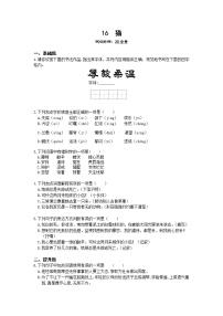 初中语文人教部编版七年级上册16 猫同步达标检测题