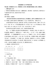 2021年甘肃省武威市中考语文真题(解析版）