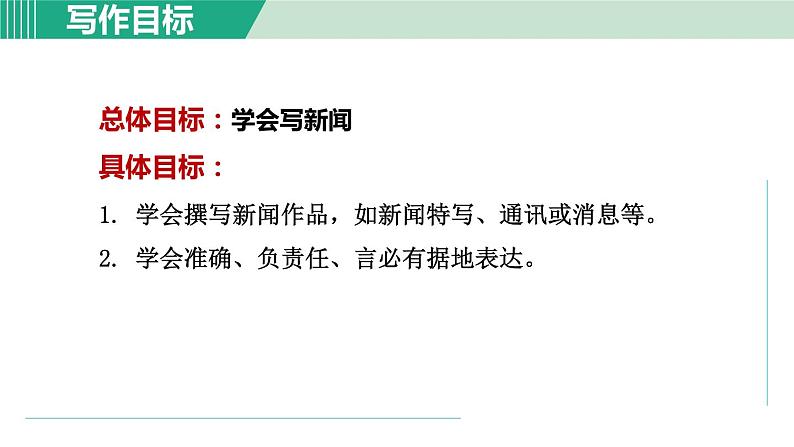 部编版语文八年级上册 第一单元 新闻写作课件PPT02