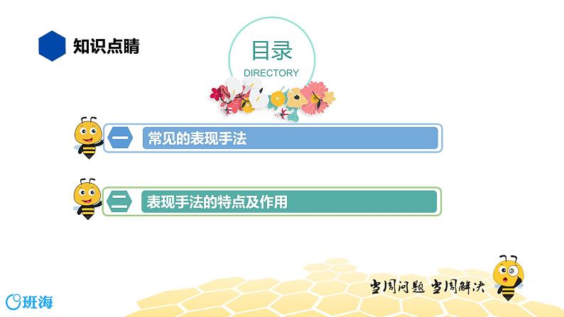语文九年级 【知识精讲】3.句子(7)表现手法课件PPT02