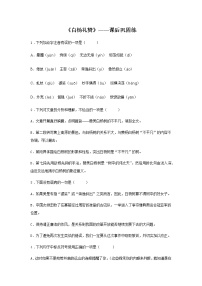 初中语文人教部编版八年级上册14 白杨礼赞精练