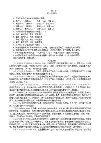 初中语文人教部编版九年级上册15 故乡练习题