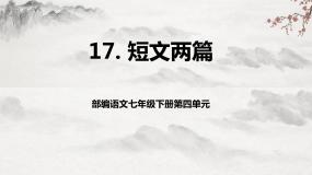 初中语文人教部编版七年级下册16 短文两篇综合与测试教学ppt课件