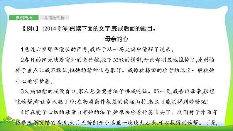 中考语文复习专题十三记叙文阅读优质课件PPT第5页